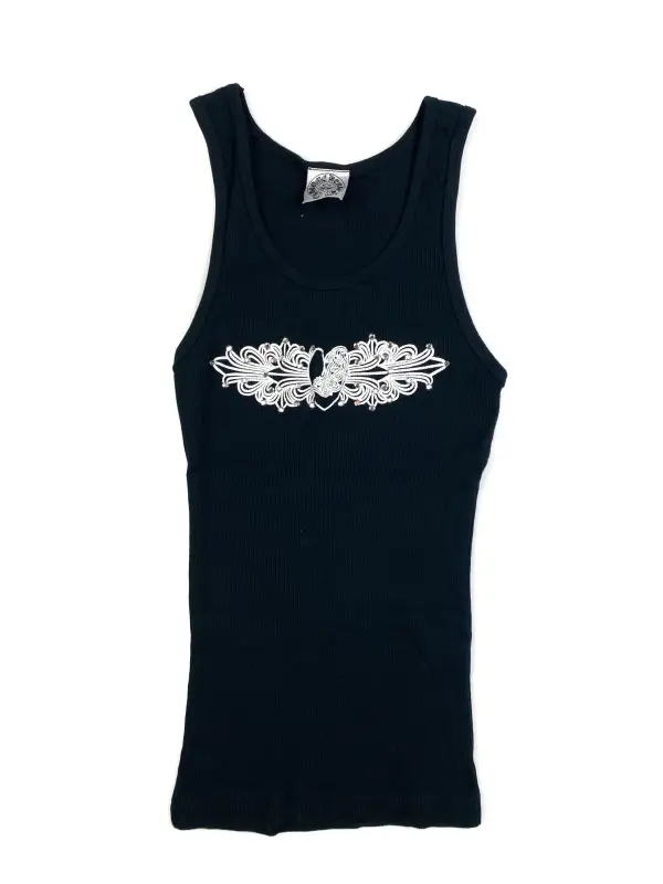 Horseshoe Filigree Ribbed Tank