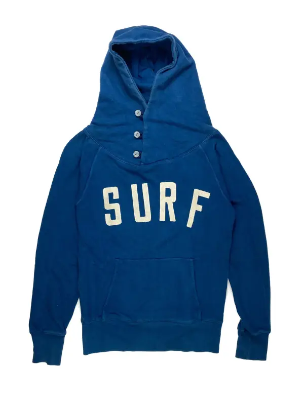 'SURF' Button Hoodie