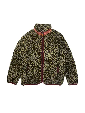 Kapital Leopard Fleece Jacket in Multicolor
