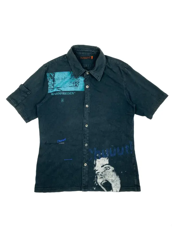 WUUT Button Up Tee Shirt