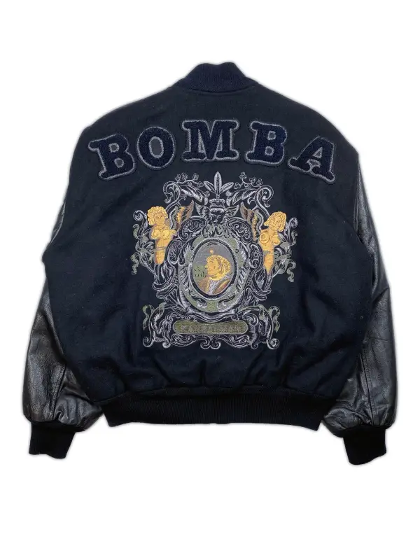 'BOMBA' Baroque Embroidered Varsity Jacket