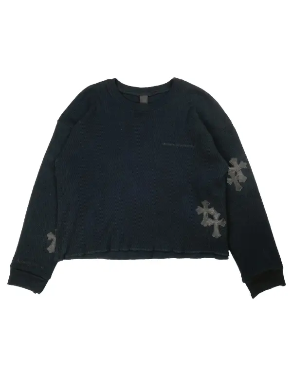 Cashmere Cross Patch Sweater
