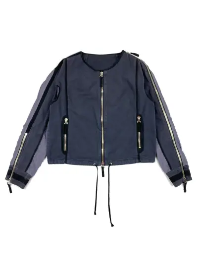 Backzip Cropped Lightweight Bomber