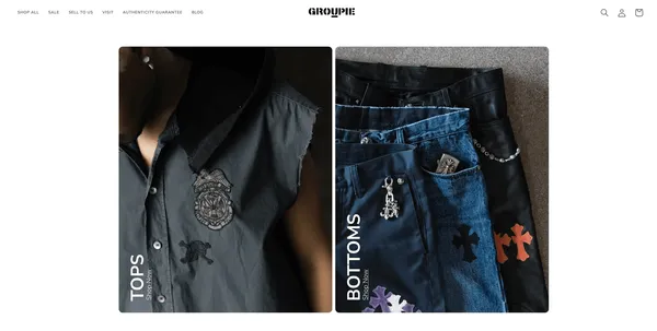 groupie.store — Product photography for an LA consignment shop